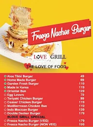 Love Grill menu 1