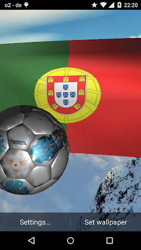 Portugal Football Team Flag 3D