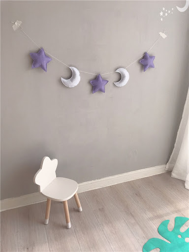 Title 4, INS Nordic style star moon decoration for a coz...