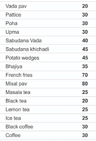 Hotel Durgaa menu 1