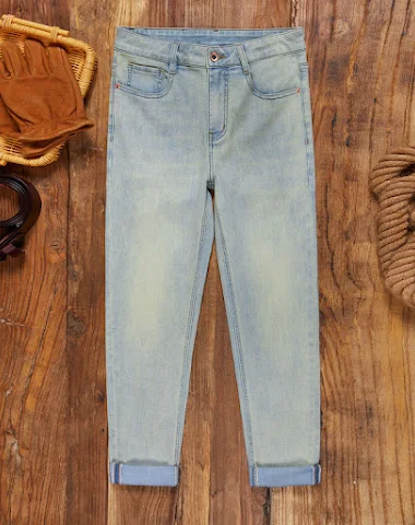 Casual retro Koreaanse heren jeans, - 0