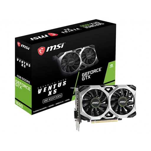 Card màn hình MSI GeForce GTX 1650 4GB GDDR5 VENTUS XS OC