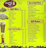 Chennai Kulfi @ Lawspet menu 5