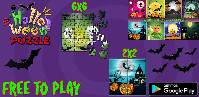 Halloween Jigsaw Puzzle- Kids Scary Fun