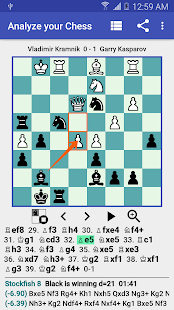 Analyze chess game pgn