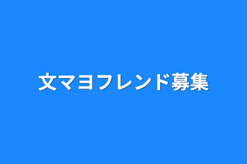 文マヨフレンド募集