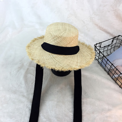 Title 5, Flat-top raffia large-edge burred cotton ribbon...