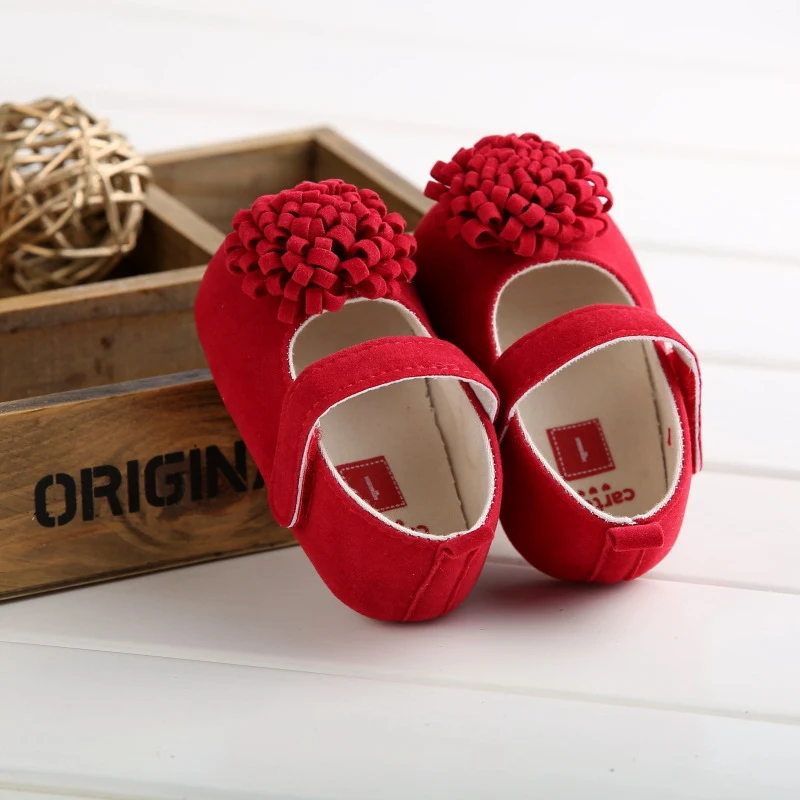 Chaussures Bébé Fille Semelle Souple Série Princesse Chaussons Bébé