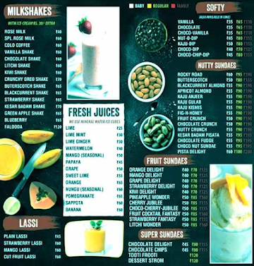 Eden Garden menu 