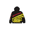 supreme honda fox racing puffy zip up jacket black