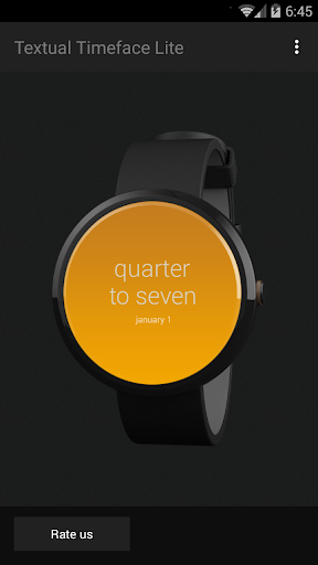 Textual Watch Face Lite