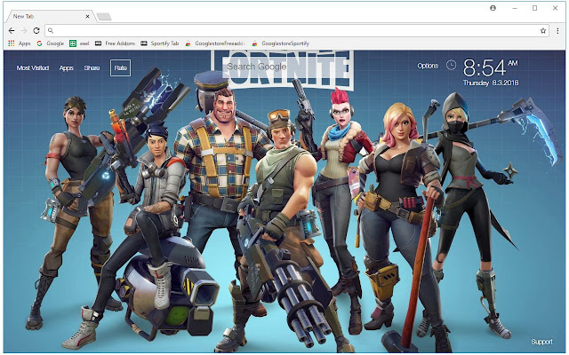 Fortnite Battle Royale Hd Wallpapers New Tab Free Addons - 