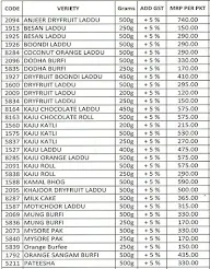 Haldiram's menu 2