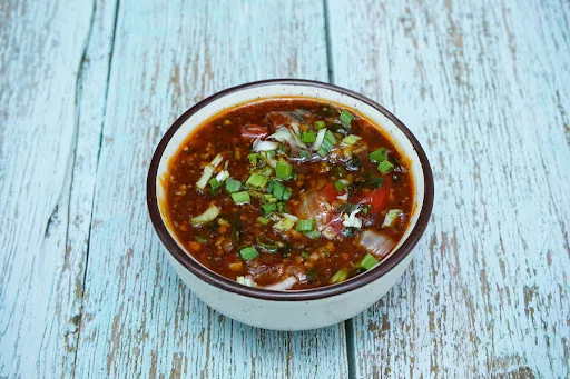 Bok Choy And Mushroom In Ginger Chili Sauce