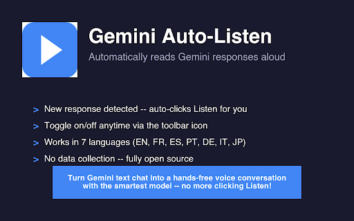 Gemini Auto-Listen screenshot 1