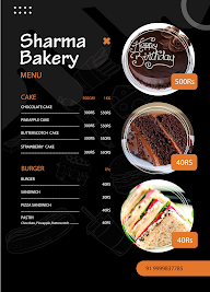 Sharma Bakery menu 1