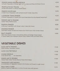 Aaru's Restaurant menu 3