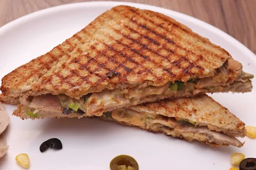 Chicken Salami Grilled Sandwich