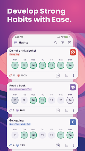 Screenshot HabitNow Daily Routine Planner