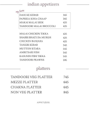 Sitara menu 2