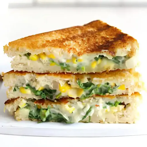 Spinach Corn Tandoori Cheese Sandwich