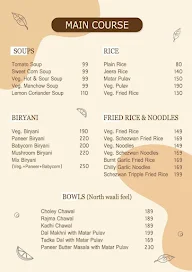 Shakahari Company menu 2