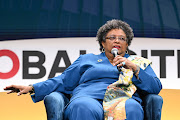 Prime Minister Mia Mottley of Barbados speaks at the Global Citizen NOW Summit at The Glasshouse on April 27 2023 in New York City.