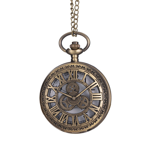 Title 6, Hollow Classical Mechanical Pocket Watch in Bro...