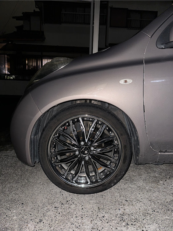 マーチのWeds Kranze・205/40R17・ホイール交換・車高調整・ダンロップ  ル・マンに関するカスタム事例の投稿画像3枚目