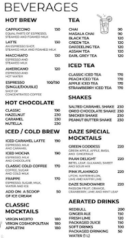 The Daze Cafe menu 4