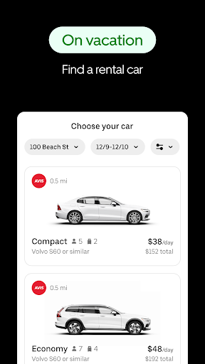 Screenshot Uber - Request a ride