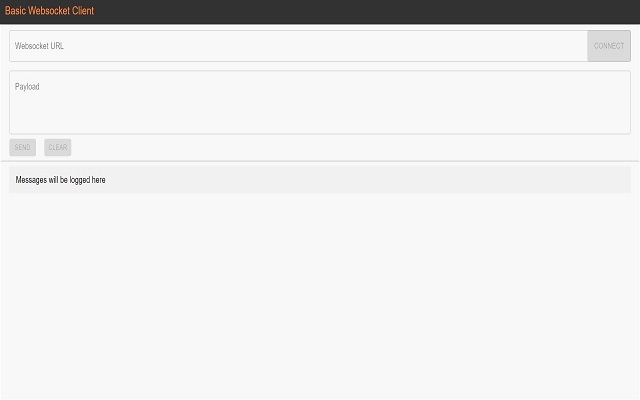 Basic Websocket Client chrome extension