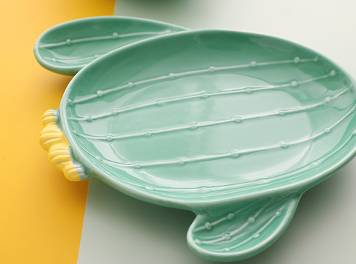 Title 5, Japanese style ceramic Cactus Bowls and Plates....