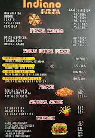 Indiano Pizza menu 1