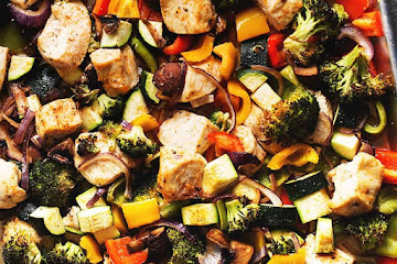 One Pan Chicken and Veggies