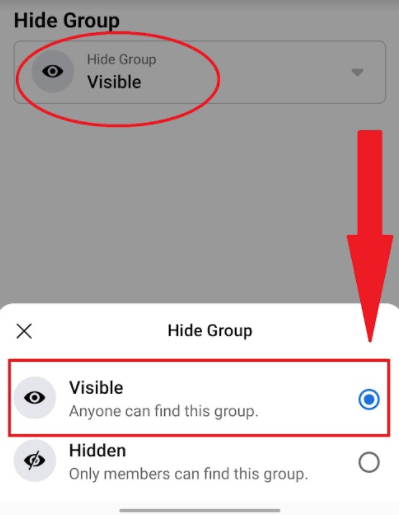 How to create private facebook group from mobile