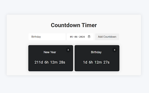 Event Count Down