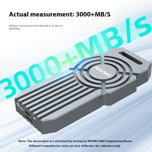 Title 5, USB40 Hard Disk Box for NVMe M2 SSD, compatible...