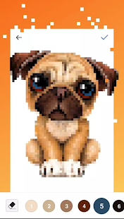 Unicorn Pug - Color By Number & Pixel No Draw