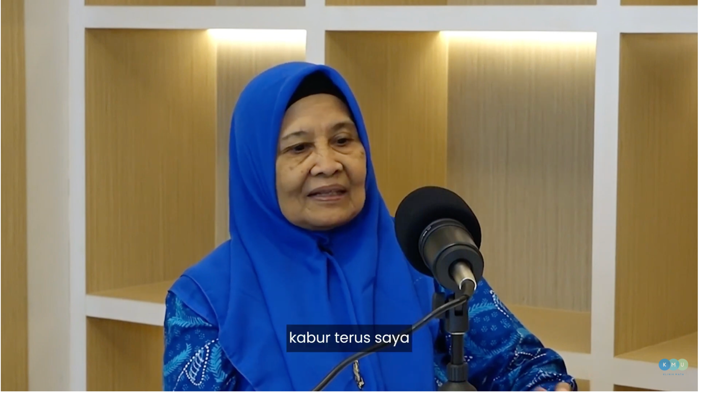 ibu sumiyah Bebas Kacamata Setelah Operasi Katarak