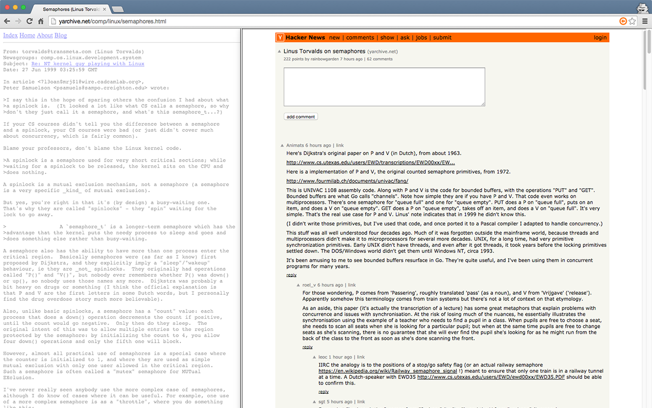 Back to the Comments - Hacker News Preview image 0