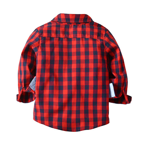 Title 5, Boys five-piece plaid shirt and trousers set o...