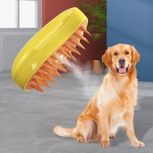Cat Steam Brush Electric Spray Water Spray Kitten Pet Comb Soft Silicone Depilation Cats Bath Hair Brush Grooming Suppli