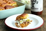 BBQ Chicken Sliders with Dill Pickle Slaw was pinched from <a href="https://southernbite.com/bbq-chicken-sliders-dill-pickle-slaw/" target="_blank" rel="noopener">southernbite.com.</a>