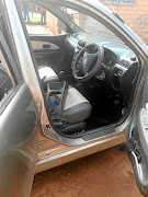 The car reported stolen had  its centre console put on the driver's seat when the security guards arrived.