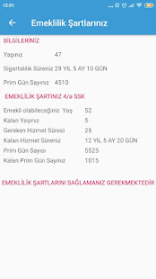Emeklilik Hesaplama  SSK Bağkur Engelli Yaş Haddi(圖4)-速報App