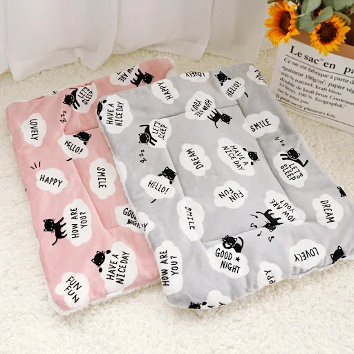 Soft Cat Mat Soft Cotton Dog Cats Sleeping Bed Mattress Warm Winter Pet House Thick Kennel Mats For Small Large Dogs Cat