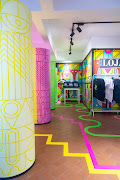 A colourful look inside the Nando's pop-up store.