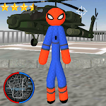 Cover Image of Download Stickman Spider Rope Hero Gangstar Crime 1.3 APK