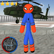 Stickman Spider Rope Hero Gangstar Crime Mod apk أحدث إصدار تنزيل مجاني